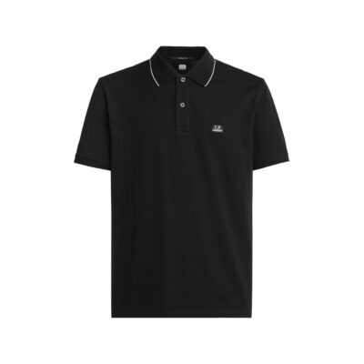 CP COMPANY Short Sleeve Tipped Polo Shirt