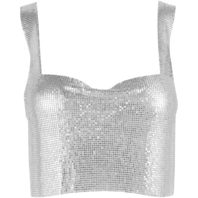 Daisy Street Daisy Chainmail Top Ld31