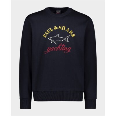 PAUL AND SHARK Merino Crew Logo Sweater