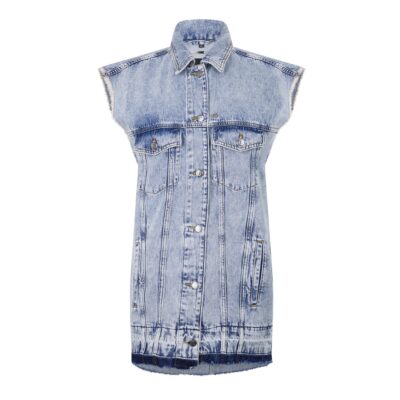 Armani Exchange Denim Sleeveless Jacket