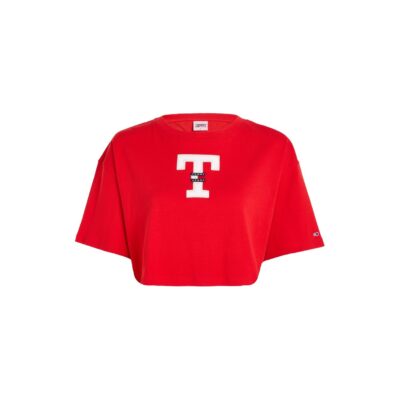 Tommy Jeans TJW OVR CRP LETTERMAN FLAG TEE