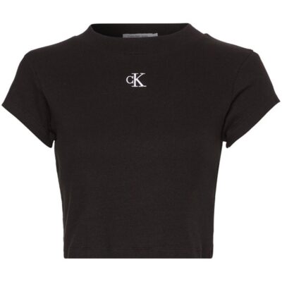 Calvin Klein Jeans Calvin Klein Mono Rib Cropped T Shirt