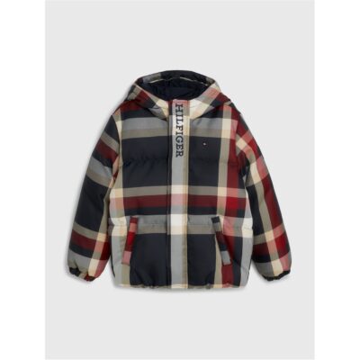 Tommy Hilfiger GLOBAL STRIPE CHECK PUFFER