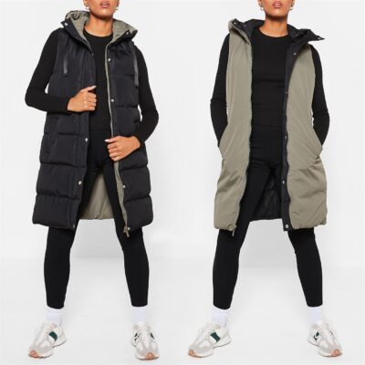 I Saw It First Reversible Hooded Padded Gilet