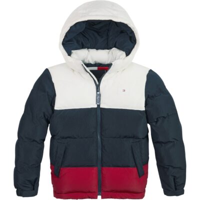 Tommy Hilfiger Alaska Colourblock Puffer Jacket Juniors