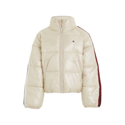 Tommy Hilfiger Girls Global Stripe Puffer Jacket