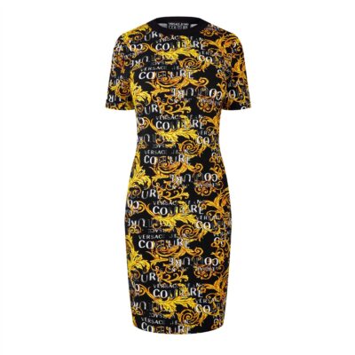 VERSACE JEANS COUTURE Baroque-Print Mini Dress