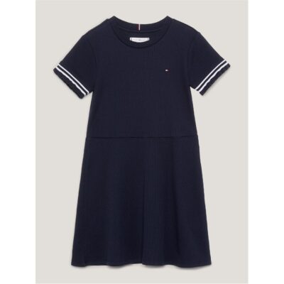 Tommy Hilfiger RUFFLE RIB KNIT DRESS