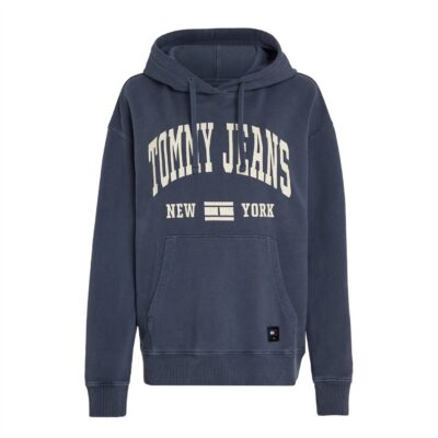 Tommy Jeans TJW RLX WASHED VARSITY HOOD EXT