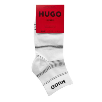 Hugo Two Pack Logo Crew Socks