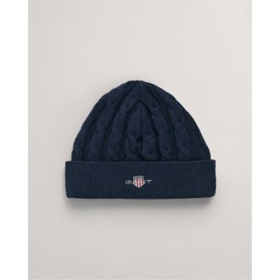 Gant Baby Shield Cotton Cable Knit Beanie