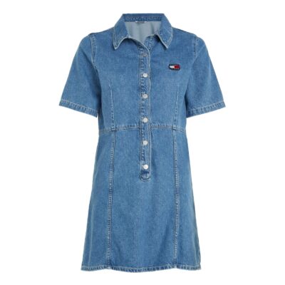 Tommy Jeans Slim Short Sleeve Denim Dress