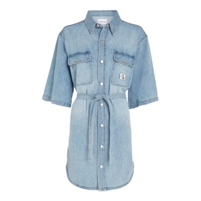 Calvin Klein Jeans Utility Belted Shirt Dress