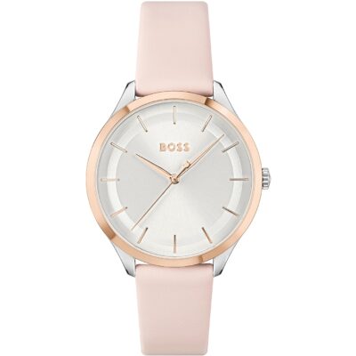 Boss Ladies BOSS Pura  Pink Leather Strap Watch