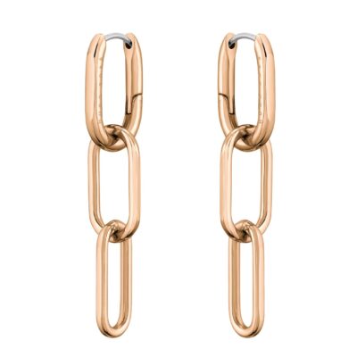 Boss Ladies BOSS Tessa Carnation Gold IP Earrings